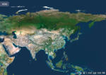 Stiefel Ázsia a világűrből falitérkép (34022T-XL)