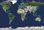 Stiefel A Föld a világűrből falitérkép (34020T-XL)