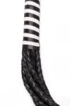 Devil Sticks Bici Piele Cu Snururi Impletite, Negru + Alb, 56 Cm