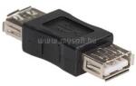Akyga USB-AF/USB-AF The cable plug #1USB Female connector type A, The cable plug #2USB Female connector type A, Version2.0, Plated plugs - nikel (AK-AD-06) (AK-AD-06)