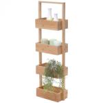 Jago Bambusz polc fürdőszobai tároló kosár 68x28x15