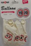  Boldog 70. születésnapot gumi lufi (30 cm-s)-6 db-210628