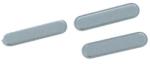  tel-szalk-014242 Apple iPad Air 2 / Mini 4 / Mini 5 / Pro 9.7 / Pro 12.9 ezüst színű oldalsó gombok (3db) (tel-szalk-014242)