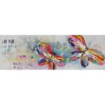 Mendola Tablou pictat manual Butterflies, dimensiunea 40x120cm