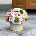 ImodFlowers Aranjament Floral în Cutie cu Hortensie Albă