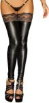 Noir Handmade F135 Powerwetlook Stockings with Siliconed Lace Superstar XXL