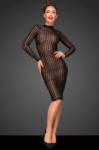 Noir Handmade F182 Classic Dress Made Out of Elastic Tulle L