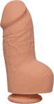 Doc Johnson The D Fat D Dual Density 8 Inch with Balls ULTRASKYN Vanilla Dildo