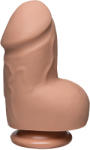 Doc Johnson The D Fat D Dual Density 6 Inch with Balls ULTRASKYN Vanilla Dildo
