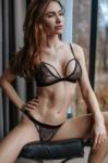 Petitenoir Set Out of Lace Bralette and Thong 060718 XL