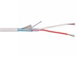  Riasztókábel (Li-Y(St)Y) 2x0, 22 mm2 fehér sodrott réz PVC szigetelésű 300V kábel (A10302)