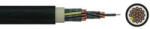  Erőátviteli / földkábel (NYY-O / E-YY-O) 12x1, 5 mm2, fekete, tömör, réz, PVC szigetelésű, 0, 6/1Kv-os kábel (V7501)