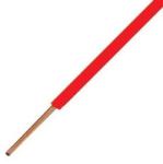  MCU (H07V-U) 1x4 mm2 piros tömör réz PVC szigetelésű 450/750V vezeték (V30146)