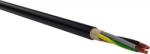  Erőátviteli / földkábel (NYY-J / E-YY-J) 4x2, 5 mm2, fekete, tömör, réz, PVC szigetelésű, 0, 6/1Kv-os kábel (V16090)
