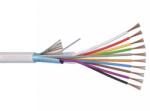  Riasztókábel (Li-XY(St)Y) 2x0, 5+4x0, 22 mm2 fehér sodrott réz PVC szigetelésű 300V kábel (A10404)