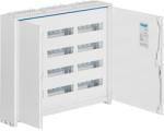 Hager Univers FWB43 Fém mezős elosztó, 144 modul, 4 sor, 650x800x161mm, teli ajtóval, IP44, falon kívüli, Univers (Hager FWB43) (FWB43)