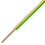 MCU (H07V-U) 1x2, 5 mm2 zöld/sárga tömör réz PVC szigetelésű 450/750V vezeték (V3945)