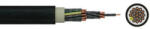  Erőátviteli / földkábel (NYY-O / E-YY-O) 19x1, 5 mm2, fekete, tömör, réz, PVC szigetelésű, 0, 6/1Kv-os kábel (V7507)
