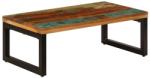vidaXL Măsuță de cafea, 100x50x35 cm, lemn masiv reciclat și oțel (247338) Masa de cafea