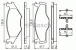 Bosch Set placute frana, frana disc SEAT CORDOBA (6K1, 6K2) (1993 - 1999) BOSCH 0 986 494 057