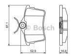 Bosch Set placute frana, frana disc PEUGEOT PARTNER caroserie (2008 - 2016) BOSCH 0 986 494 304