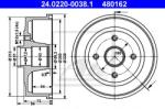 ATE Tambur frana OPEL CORSA C (F08, F68) (2000 - 2009) ATE 24.0220-0038.1