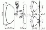 Bosch Set placute frana, frana disc VW GOLF V (1K1) (2003 - 2009) BOSCH 0 986 495 213