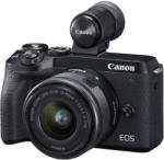Canon EOS M6 Mark II + EF-M 15-45mm IS STM + EVF (3611C012AA/3611C053AA) Digitális fényképezőgép