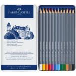 Faber-Castell Creioane colorate acuarela Goldfaber 12 culori, Faber-Castell - bebefast