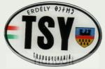  Műgyantás ovális TSY Erdély hűtőmágnes 5 X 7, 5 cm