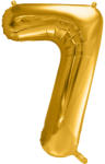 PartyDeco S. r. o 7. szám, fólia lufi, 86 cm, arany, tasakban