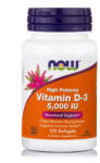 NOW Vitamina D3 5000 IU 120 comprimate