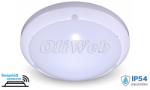  Dome Light MW Sensor kerek mennyezeti LED lámpa 16W melegfehér IP54, fehér V-TAC