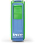 TRODAT Bélyegző, TRODAT Pocket Printy 9511 , zöld-kék ház, fekete párnával (IT9511ZK) - iroda24