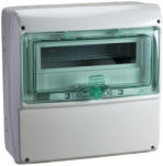  Schneider 13191 Kaedra vízálló kiselosztók 13 modul, 1 sor, átlátszó zöld ajtóval, sima kifúrandó felülettel, IP65, falon kívüli (13191)