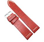 HCraft Curea Ceas „Crimson Heritage - Piele Naturală Roșu Vintage (18mm, 20mm, 22mm) (C3249 H-vintage)