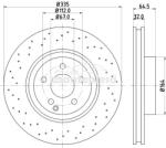 KRIEGER Disc frana MERCEDES S-CLASS (W221) (2005 - 2013) KRIEGER 0950004154