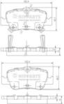 NIPPARTS Set placute frana, frana disc TOYOTA AURIS TOURING SPORTS (ADE18, ZWE18, ZRE18) (2013 - 2016) NIPPARTS J3612033
