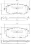 NIPPARTS Set placute frana, frana disc SUBARU OUTBACK (BE, BH) (1998 - 2003) NIPPARTS J3607015