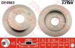 TRW Disc frana MITSUBISHI OUTLANDER II (CW) (2006 - 2012) TRW DF4963