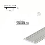 Topmet LED profil VARIO30-10 alu fedél 2000mm natur alu (V3380000)