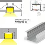 Topmet LED profil VARIO30-07 ACDE-9 2000mm natur alu (V3260000)