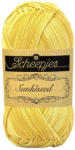 Scheepjes Sunkissed 15 Noonday Sun - élénk sárga pamut fonal