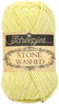 Scheepjes Stone Washed 817 Citrine - citromsárga pamut keverék fonal