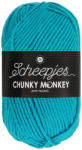 Scheepjes Chunky Monkey 1068 Turquoise - türkizkék akril fonal