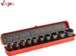 DEMA Комплект вложки 10 броя 1/2, 6 стенни, метрични / dema 27006 / (dema 27006)