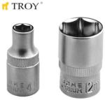 TROY 1/4 Вложка за тресчотка (8mm-Ф11, 8mm-L25mm) (T 26147)