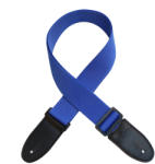 Soundsation PP-BL - Poliészter heveder gitárokhoz műbőr végekkel - E218E