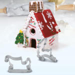 Family Christmas Karácsonyi sütikiszúró forma - 3D mézeskalács házikó 9 db/csomag (18509900)
