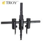 TROY Комплект високоскоростни регулируеми резци за гипсокартон ( 30-120mm) (T 27401)
